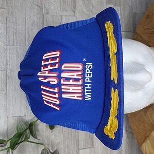 Vintage Pepsi Full Speed Ahead Promotional Snapback Hat